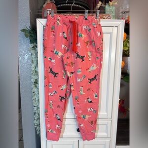 Pink Old Navy Christmas Dog Pajama Pants XSmall Cute Holiday Winter‎